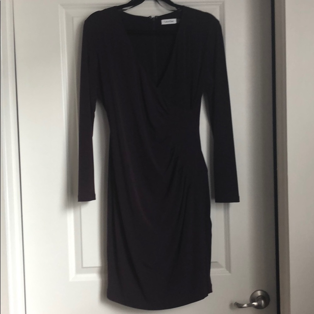 Purple Calvin Klein dress